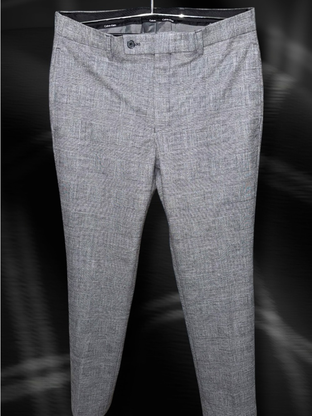 SOLD Calvin Klein Black and Gray Slim Fit Dress Pants